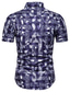 abordables Camisas estampadas para hombre-Hombre Camisa Camisa de verano Graphic Cuello Inglés Negro Azul Marino Casual Diario Manga Corta Ropa Sencillo