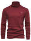 baratos suéter pulôver masculino-camiseta masculina slim fit leve manga longa pulôver top gola alta