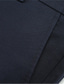 preiswerte Chinos-Herren Anzughosen Chinesisch Chino Hose Hose Tasche Feste Farbe Komfort Atmungsaktiv Geschäft Casual Baumwollmischung Modisch Formell Schwarz Grau elastisch