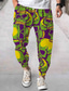 cheap Sweatpants-Men&#039;s Sweatpants Joggers Trousers Pants Drawstring Elastic Waist 3D Print Skull Graphic Prints Comfort Breathable Sports Outdoor Casual Streetwear Designer Green Micro-elastic / Elasticity