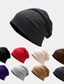 cheap Men&#039;s Hats-Men&#039;s All Beanie Hat Black As Picture Knitted Solid / Plain Color Casual