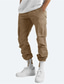 tanie Bojówki-Męskie Spodnie cargo Spodnie Multi Pocket Prosta noga Jednokolorowe Komfort Oddychający Codzienny Moda Moda miejska Czarny Jasnozielony