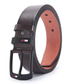 abordables Cinturones de hombre-Hombre Cinturón PU Legierung Cinturones de diseñador Oficina Festival Color puro Negro Marrón
