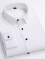 baratos Camisas masculinas de negócios-Homens Saia Camisas de smoking Camisa casual Listrado Decote Quadrado Festa Casamento Manga Longa Blusas Moda Exagerado Legal Músculo A B C
