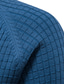 baratos suéter pulôver masculino-Homens Suéter Pulôver suéter Waffle Tricotar Cropped Tricotado Côr Sólida Gola Redonda Básico à moda Ao ar livre Diário Roupa Inverno Outono Azul Cáqui S M L