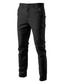 olcso Chinók-férfi teherszállító nadrág elasztikus derék több zsebes teljes hosszúságú nadrág alkalmi rugalmatlan egyszínű szabadtéri sport középső derék seregzöld fekete khaki sötétkék s m l xl xxl