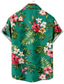 cheap Hawaiian Shirts-Men&#039;s Shirt Summer Hawaiian Shirt Summer Shirt Graphic Leopard Floral Scenery Turndown White Yellow Royal Blue Blue Dusty Blue Print Outdoor Street Short Sleeves Button-Down Print Clothing Apparel