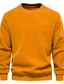 billiga tröja för män-herrtröja tröja stickad stickad enfärgad rund hals snyggt hem dagligen höst vinter vit svart s m l / långärmad / långärmad