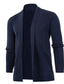 ieftine pulover cardigan pentru bărbați-Bărbați Pulover Pulover Cardigan Striat Tricotat Tricotat Culoare solidă Guler Cămașă De Bază Stilat Zilnic Concediu Îmbrăcăminte Iarnă Toamnă Negru Roșu Vin M L XL