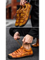 abordables Zapatillas sin cordones y mocasines de hombre-Hombre Zapatos Zapatos de taco bajo y Slip-On Mocasines de Confort Mocasines de cuero Casual Clásico Exterior Diario Microfibra Rojo marrón Amarillo marron Negro Verano Otoño