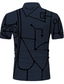 preiswerte Grafik Polo-Herren Poloshirt Golfhemd Zip Polo Abstrakt Umlegekragen Zip Dunkelgrün Marineblau Kaffee Grau 3D-Druck Outdoor Strasse Kurze Ärmel Zip Bedruckt Bekleidung Modisch Casual Atmungsaktiv