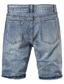 abordables Shorts décontractés-Homme Jeans Short Jeans usés Déchiré Mode Style de rue Bleu 28 29 30