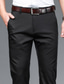 cheap Chinos-Men&#039;s Dress Pants Chinos Trousers Pants Pocket Solid Color Comfort Breathable Business Casual Cotton Blend Fashion Formal Black Grey Stretchy