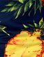 baratos Camisas havaianas-Homens Camisa Social Camiseta Polo Saia Camisa havaiana Camisa de golfe Ananás Colarinho Com Botões Preto / Branco Amarelo Verde Estampado Ao ar livre Casual Manga Curta Bloco de cor Botão para baixo