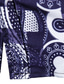 billige Skjorter med tryk til mænd-Herre Skjorte Sommer skjorte Grafisk Klassisk krave Sort Navyblå Afslappet Daglig Kortærmet Tøj Enkel