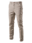 Недорогие Чино-мужские брюки-карго с эластичной талией и несколькими карманами, брюки в полный рост, повседневные, неэластичные, однотонные, для спорта на открытом воздухе, со средней талией, армейский, зеленый,