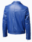 baratos jaquetas de outono-Homens Blusão de couro falso Jaqueta de motociclista Inverno Padrão Cor imaculada Casual Casual Diário Casual Motocicletas Preto Azul Vermelho Marron