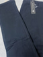 cheap Casual Pants-Men&#039;s Linen Pants Trousers Pocket Straight Leg Plain Comfort Breathable Casual Daily Beach Cotton Blend Basic Classic White Black Micro-elastic