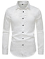 billige Pæne skjorter-Herre Skjorte Grafisk Knap ned krave Sort Hvid Grøn Bryllup Fest Trykt mønster Tøj Mode Forretning Enkel Elegant
