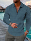 abordables polo classique-Homme POLO T Shirt golf Zip Mode Design Casual Manches Longues Vert Bleu Café Gris Plaid 3D effet Col rabattu Zip Extérieur Plein Air Zippé Imprimer Vêtements Mode Design Casual