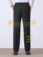 tanie Chinosy-Męskie Garnitury Spodnie Typu Chino Elastyczny pas Jednokolorowe Komfort Oddychający Biznes Codzienny Moda Formalny Czarny+Szary Czarny Elastyczny