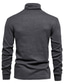 billiga tröja för män-män slim fit lättvikts långärmad tröja med turtleneck-t-shirt