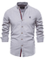 cheap Men&#039;s Casual Shirts-Men&#039;s Linen Shirt Shirt Long Sleeve White Black Gray Solid Colored Casual Daily Button-Down Tops Casual Fashion Breathable Comfortable