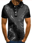 billiga Grafisk polo-Herr POLO Shirt T-shirt Golftröja Tennisskjorta 3D-tryck Fågel Djur Krage Gata Ledigt Button-Down Kortärmad Blast Ledigt Mode Häftig Grön Blå Mörkgrå