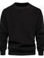 cheap Men&#039;s Pullover Sweater-Men&#039;s Sweater Pullover Jumper Knit Knitted Solid Color Crew Neck Stylish Home Daily Fall Winter White Black S M L / Long Sleeve / Long Sleeve