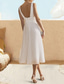 preiswerte Cocktailkleider-A-Linie Cocktailkleider Elegantes Kleid Formelle Hochzeitsgast Tee Länge Ärmellos V-Ausschnitt Chiffon mit gerafften einfarbigen Kleidern