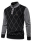 levne pánský pulovrový svetr-pánský svetr cardigan pulovr s dlouhým rukávem vintage styl knoflík do výstřihu vpředu teplý best top man stard zimní meruňka