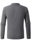 ieftine pulover pentru bărbați-Bărbați Pulover Pulover pulover Striat Tricotat Fermoar Tricotat Culoare solidă Guler de stand De Bază Stilat Zilnic Concediu Îmbrăcăminte Iarnă Toamnă Negru Kaki S M L