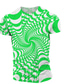 levne Pánská 3D trička-Pánské Košile Tričko Grafika 3D Kulatý Černá Světle zelená Světlá růžová Vodní modrá Fialová Větší velikosti Ležérní Krátký rukáv Tisk Oblečení Šik ven Přehnaný