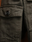 Χαμηλού Κόστους Ανδρικά Μπουφάν &amp; Παλτό-Ανδρικά Casual Jacket ΕΞΩΤΕΡΙΚΟΥ ΧΩΡΟΥ Καθημερινά Άνοιξη Φθινόπωρο Κανονικό Παλτό Όρθιος Γιακάς Κανονικό Αντιανεμικό Καθημερινό Σακάκια Μακρυμάνικο Συμπαγές Χρώμα Κεντητό Τσέπη Μαύρο Πράσινο Χακί Χακί
