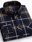 cheap Flannel Shirts-Men&#039;s Shirt Flannel Shirt Graphic Prints Square Neck A B C D E Casual Daily Long Sleeve collared shirts Clothing Apparel Designer