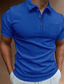 cheap Classic Polo-Men&#039;s Collar Polo Shirt Golf Shirt Solid Colored Turndown Blue Khaki Gray White Black Street Daily Short Sleeve Button-Down Clothing Apparel Fashion Casual Comfortable Big and Tall / Sports