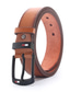 cheap Men&#039;s Belt-Men&#039;s Belt PU Alloy Designer Belts Office Festival Pure Color Black Brown