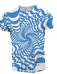 voordelige 3D T-shirts voor mannen-Voor heren Overhemd T-shirt Grafisch 3D Ronde hals Zwart Lichtgroen Blozend Roze blauw Paars Grote maten Casual Korte mouw Afdrukken Kleding Streetwear overdreven