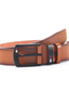 abordables Cinturones de hombre-Hombre Cinturón PU Legierung Cinturones de diseñador Oficina Festival Color puro Negro Marrón