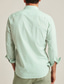 billiga Skjortor med tryck för män-Herr Skjorta Tryck Prickig Grafisk Nedvikt Gata Ledigt Button-Down Mönster Långärmad Blast Designer Affär Ledigt Mode Grön