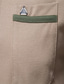 billige klassisk polo-Herre POLO T-skjorte Golf skjorte Fargeblokk Aftæpning Daglig Sport Knapp ned Kortermet Topper Klassisk Svart / Rød Hvit Gul / Sommer