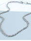 billige Men&#039;s Trendy Jewelry-1 stk Halskjede For Dame Bryllup Sport Gave Rustfritt Stål Klassisk Veving