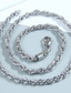 abordables Men&#039;s Trendy Jewelry-1 PC Collar For Mujer Boda Deporte Regalo Acero inoxidable Clásico Tejido