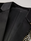 זול ג&#039;קטים ומעילים לגברים-לבוש קוקטייל בלייזר לגברים אטום לרוח אירוע ערב מסיבה/בר מסיבות דש חד חזה קז&#039;ואל יומי ז&#039;קט נוח צבע טהור פאייטים שחור/אביב/סתיו