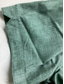 billiga fritidsskjortor för män-Herr linneskjorta Skjorta Solid färg Design Krage Knapp ner krage Svart Vit Blå Grön Kaki Bomull Casual Kortärmad Kläder Grundläggande Helfarve Ledigt vardag