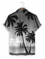 billiga Tropiska skjortor-Herr Skjorta Hawaii skjorta Sommarskjorta Grafisk Hawaiisk Aloha Design Nedvikt Svartvit Orange Grön Tryck Ledigt Dagligen Kortärmad 3D-utskrift Kläder Mode Designer Ledigt Klassisk