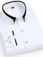 Χαμηλού Κόστους ανδρικά πουκάμισα casual-Ανδρικά Πουκάμισο Επίσημο Πουκάμισο Σμόκιν πουκάμισα Casual πουκάμισο Τσάντες Απορρίπτω Τετράγωνη Λαιμόκοψη Κουμπωτός γιακάς Ανοικτό Βυσσινί Κρασί Μαύρο Θαλασσί Βυσσινί Γάμου Πάρτι Μακρυμάνικο