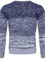 tanie sweter męski sweter-Męskie Sweter Sweter sweter Prążkowany Robić na drutach Dzianiny Przejście kolorów Półgolf Podstawowy Elegancki Codzienny Święto Odzież Zima Jesień Niebieski Czerwony M L XL