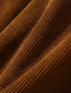 Χαμηλού Κόστους Casual (Καθημερινά) Πουκάμισα-Ανδρικά Φανέλα πουκάμισο Πουκάμισο χοντρό Κοτλέ πουκάμισο Συμπαγές Χρώμα Απορρίπτω Καφέ Μαύρο Δρόμος Καθημερινά Μακρυμάνικο Κουμπί-Κάτω Ρούχα Μοντέρνα Καθημερινό Άνετο