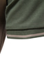 رخيصةأون لعبة البولو الكلاسيكية-رجالي قميص بولو قميص الجولف ألوان متناوبة طوي مناسب للبس اليومي الرياضة زر أسفل كم قصير قمم كلاسيكي أسود / أحمر أبيض أصفر / الصيف